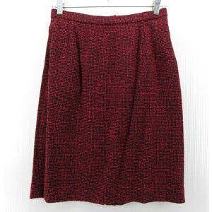 VINTAGE Pendleton Skirt 12 Petites Wool Boucle Tweed A-line 90s USA